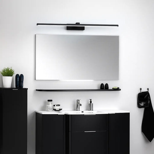 Maison Applique LED blanche en aluminium IP44, lumière moderne fixée au mur de la salle de bain.