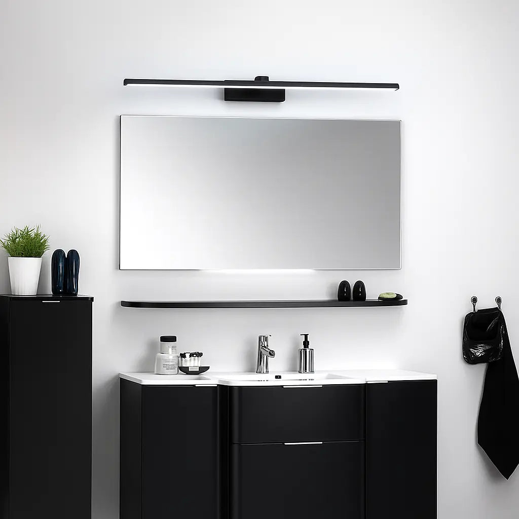 Maison Applique LED blanche en aluminium IP44, lumière moderne fixée au mur de la salle de bain.